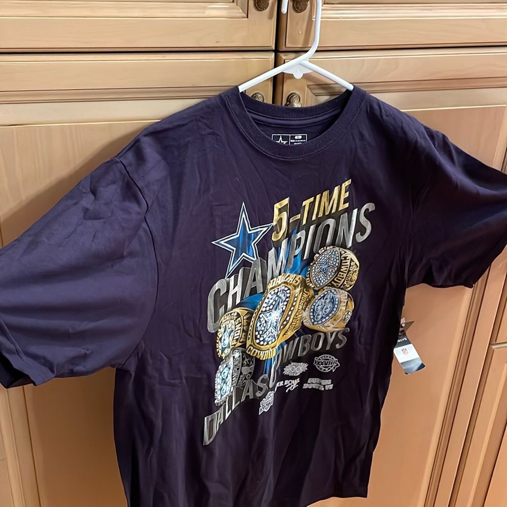 New Dallas Cowboys 5-Time Champions Men’s Large